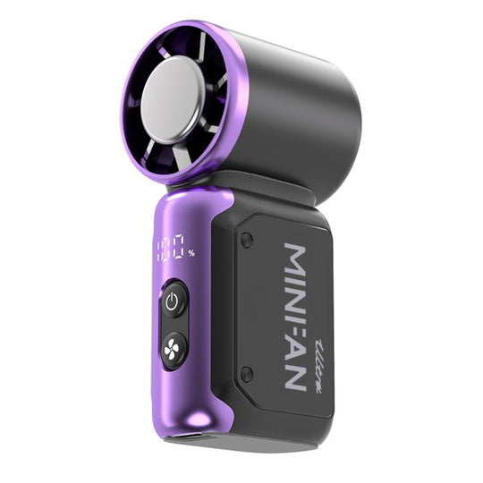 K813 Mini High Speed Cooling Fan with Digital Display(Purple)