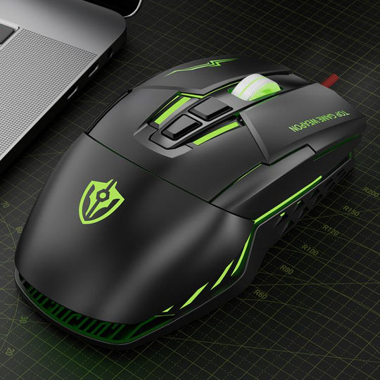 SHIPADOO G7 7D 8800DPI Gaming Colorful USB Wired Mouse(Black)