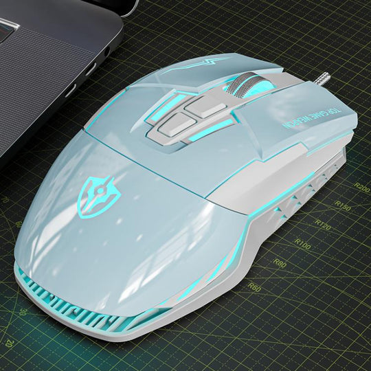 SHIPADOO G7 7D 8800DPI Gaming Colorful USB Wired Mouse(Blue)