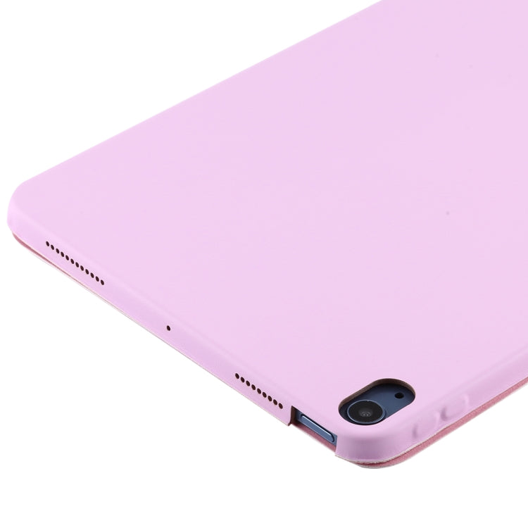 3-fold Horizontal Flip Smart Leather Case with Sleep / Wake-up Function & Holder For iPad Air 4/5 (Pink) - iPad Air (2022) / (2020) 10.9 Cases by buy2fix | Online Shopping UK | buy2fix