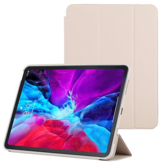 3-fold Horizontal Flip Smart Leather Case with Sleep / Wake-up Function & Holder For iPad Air 4/5 (Grey) - iPad Air (2022) / (2020) 10.9 Cases by buy2fix | Online Shopping UK | buy2fix
