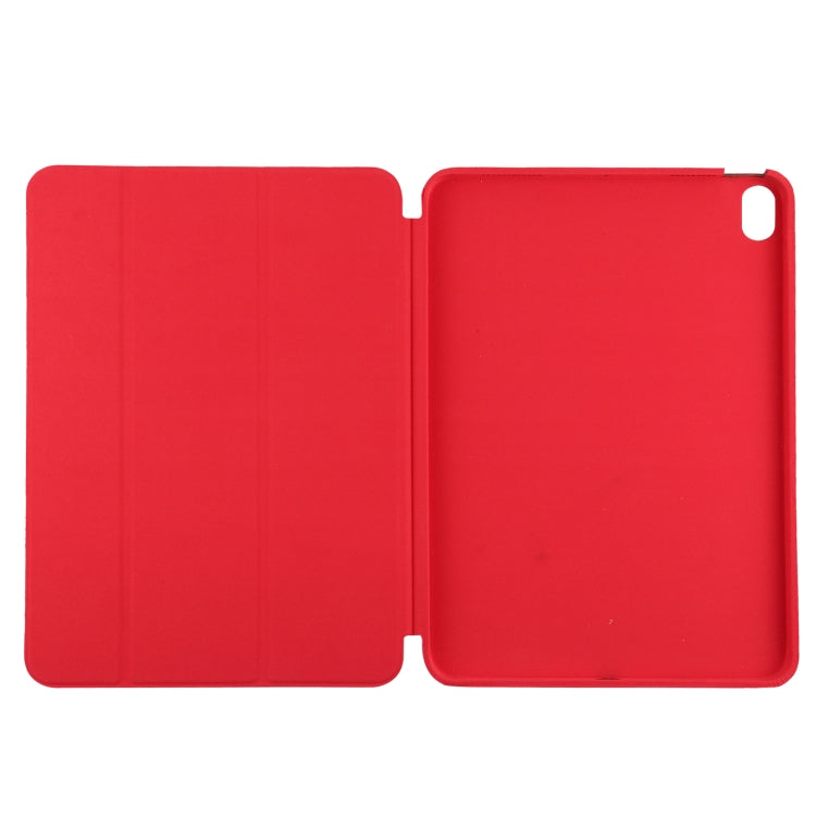 3-fold Horizontal Flip Smart Leather Case with Sleep / Wake-up Function & Holder For iPad Air 4/5 (Red) - iPad Air (2022) / (2020) 10.9 Cases by buy2fix | Online Shopping UK | buy2fix