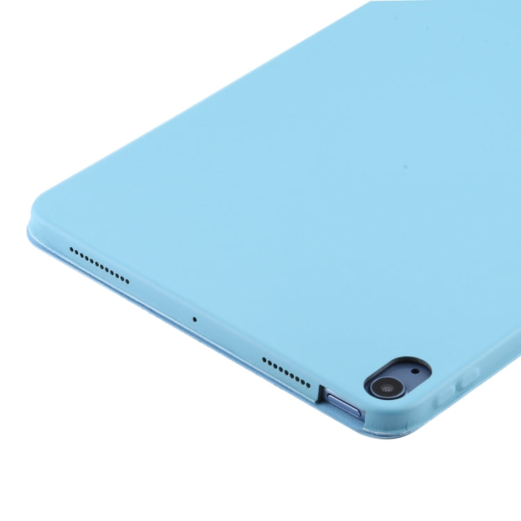 3-fold Horizontal Flip Smart Leather Case with Sleep / Wake-up Function & Holder For iPad Air 4/5 (Blue) - iPad Air (2022) / (2020) 10.9 Cases by buy2fix | Online Shopping UK | buy2fix