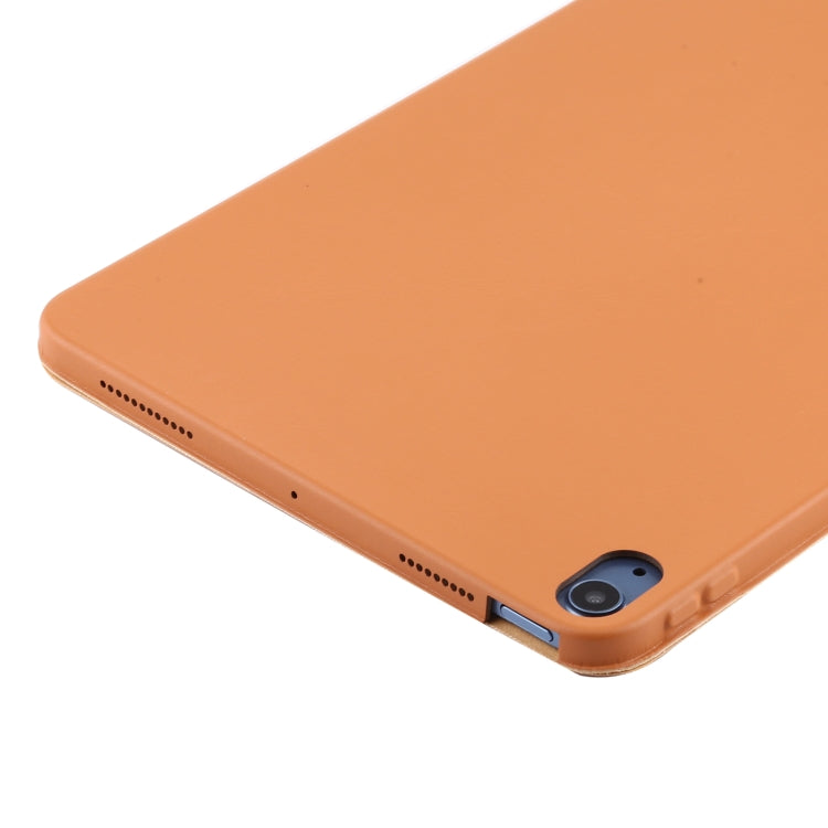 3-fold Horizontal Flip Smart Leather Case with Sleep / Wake-up Function & Holder For iPad Air 4/5 (Light Brown) - iPad Air (2022) / (2020) 10.9 Cases by buy2fix | Online Shopping UK | buy2fix