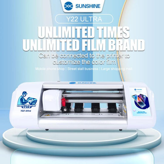 SUNSHINE Y22 Ultra Unlimited Hydrogel Phone Screen Protector Film Cutting Machine, Plug:EU Plug