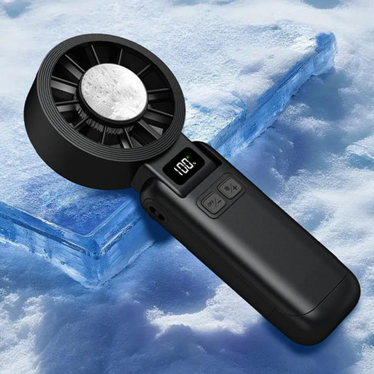F9 Ice Compress Foldable Handheld Fan(Black)