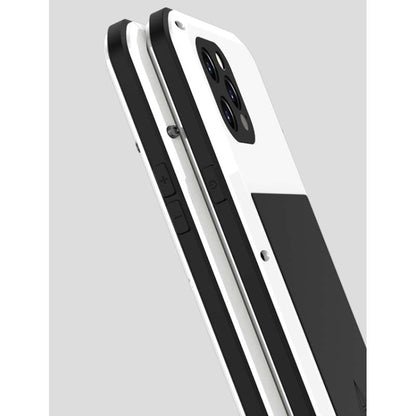For iPhone 12 Pro Max LOVE MEI Metal Shockproof Life Waterproof Dustproof Protective Case(White) by LOVE MEI