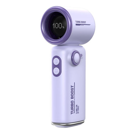 F6 Portable High-Speed Handheld Fan with Waist Clip(Purple)