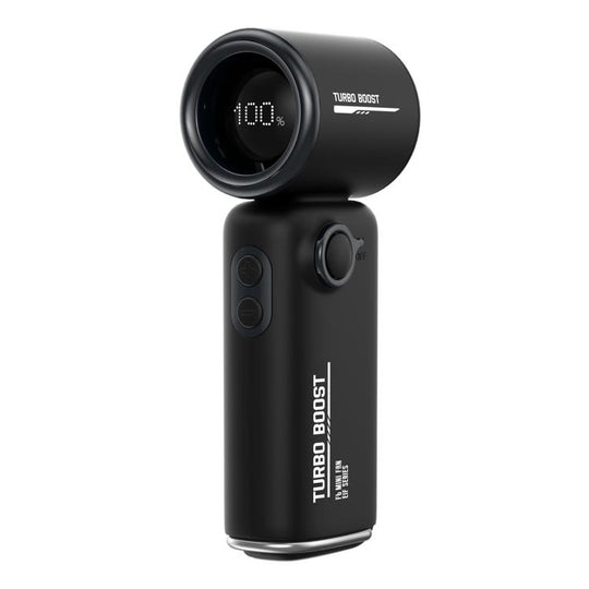 F6 Portable High-Speed Handheld Fan with Waist Clip(Black)