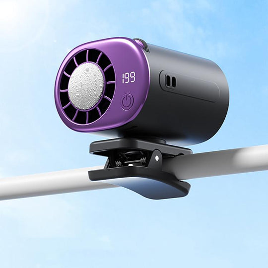 Y32 Portable Semiconductor Cooling Electric Fan with Clip(Black)