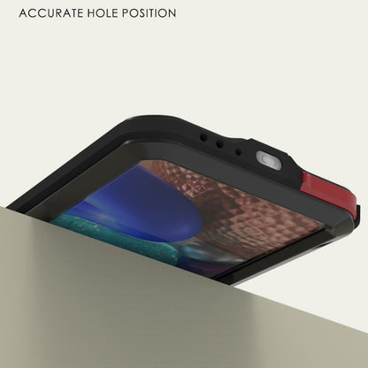 For Samsung Galaxy A71 5G LOVE MEI Metal Shockproof Waterproof Dustproof Protective Case with Glass(Red) by LOVE MEI