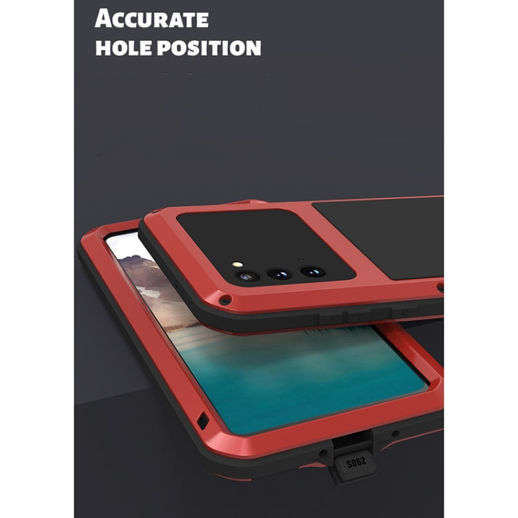 For Samsung Galaxy Note 20 LOVE MEI Metal Shockproof Waterproof Dustproof Protective Case without Glass(Army Green) by LOVE MEI