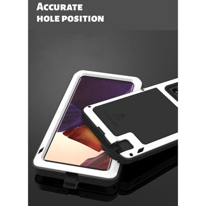 For Samsung Galaxy Note 20 Ultra LOVE MEI Metal Shockproof Waterproof Dustproof Protective Case without Glass(Black) by LOVE MEI