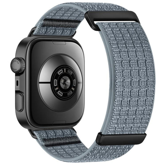 For Huawei Watch Fit 5 / Fit 5 Pro / Fit 4 xDfind Two Section Nylon Breathable Hook And Loop Fastener Watch Band(Dark Grey)