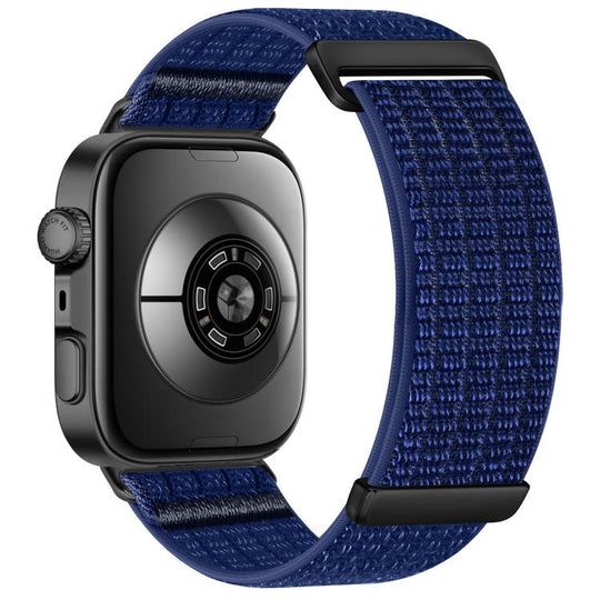 For Huawei Watch Fit 5 / Fit 5 Pro / Fit 4 xDfind Two Section Nylon Breathable Hook And Loop Fastener Watch Band(Azure)