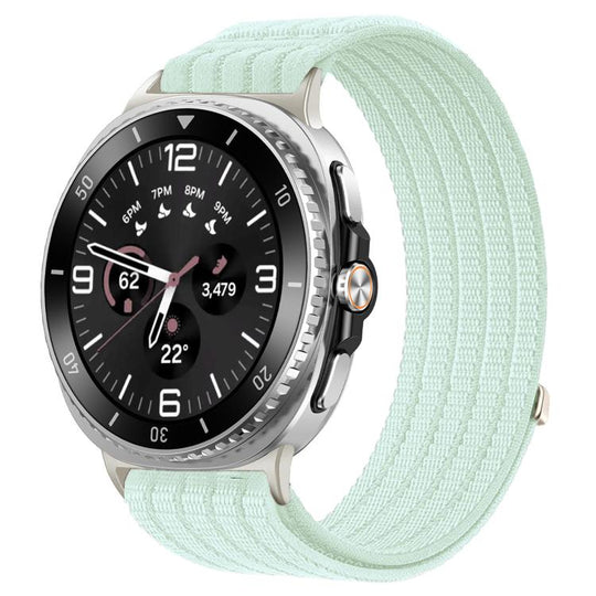 For Galaxy Watch9 / 8 / 8 Classic xDfind Nylon Breathable Hook And Loop Fastener Watch Band(Mint Green)