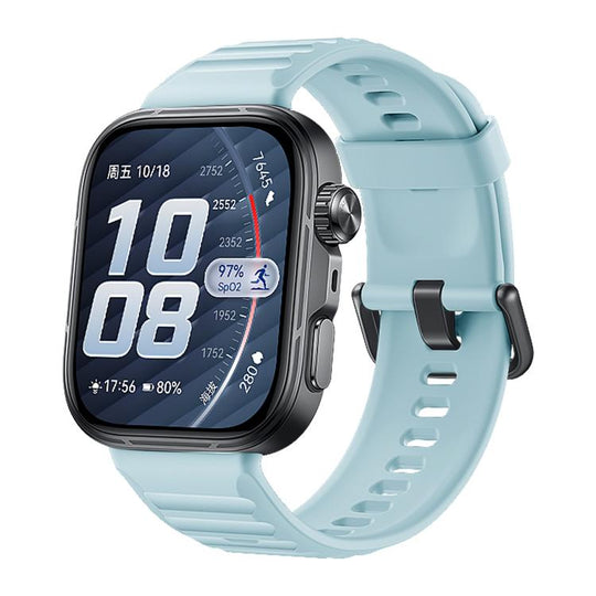 For Huawei Watch Fit 5 / Fit 5 Pro xDfind Sport Silicone Watch Band, Type:Black Buckle(Official Blue)