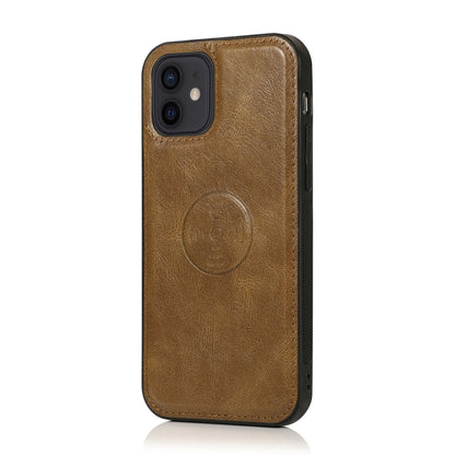 For iPhone 12 mini Multiple Card Slots Detachable Magnetic Horizontal Flip Leather Case with Card Slots & Holder & Wallet (Brown) - iPhone 12 mini Cases by buy2fix | Online Shopping UK | buy2fix