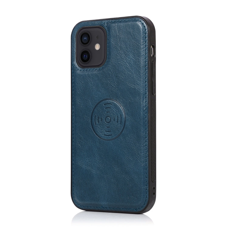 For iPhone 12 mini Multiple Card Slots Detachable Magnetic Horizontal Flip Leather Case with Card Slots & Holder & Wallet (Navy Blue) - iPhone 12 mini Cases by buy2fix | Online Shopping UK | buy2fix
