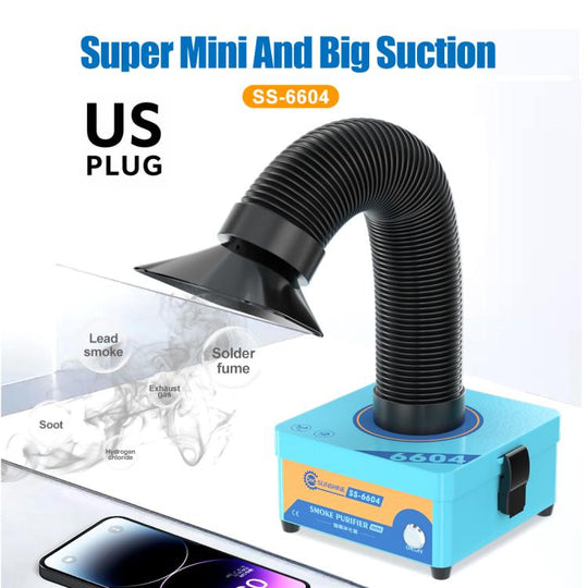 SUNSHINE SS-6604 Portable Mini Multiple Purification Desktop-Type Smoke Purifier, Plug:US Plug