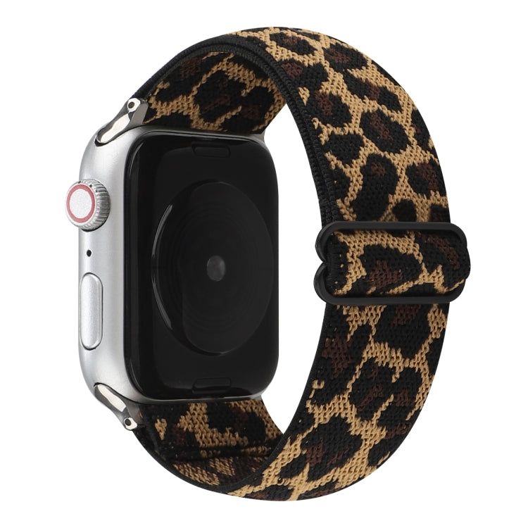Ethnic Style Buckle Watch Band For Apple Watch Ultra 49mm&Watch Ultra 2 49mm / Series 9&8&7 45mm / SE 3&SE 2&6&SE&5&4 44mm / 3&2&1 42mm(Brown Leopard) by buy2fix
