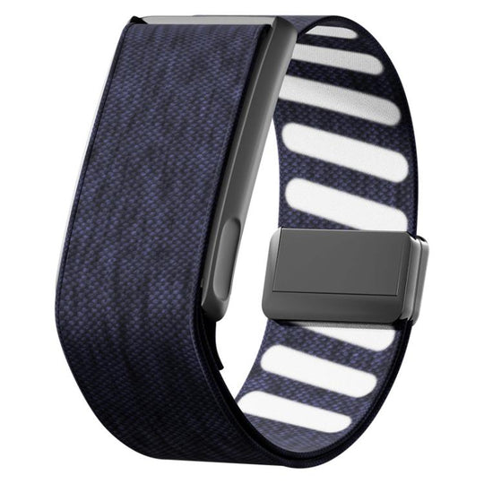 For WHOOP 5.0 Regular Metal Frame Integrated Magnetic Clasp Nylon Watch Band(Indigo)