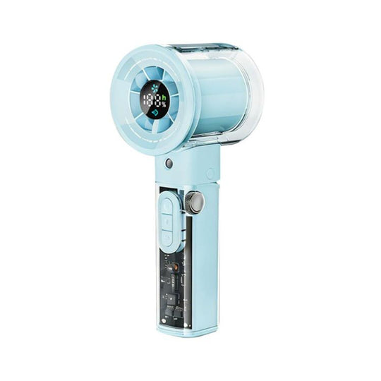 F3 High-speed Handheld Cooling Mini Fan with Stepless Speed Control(Blue)