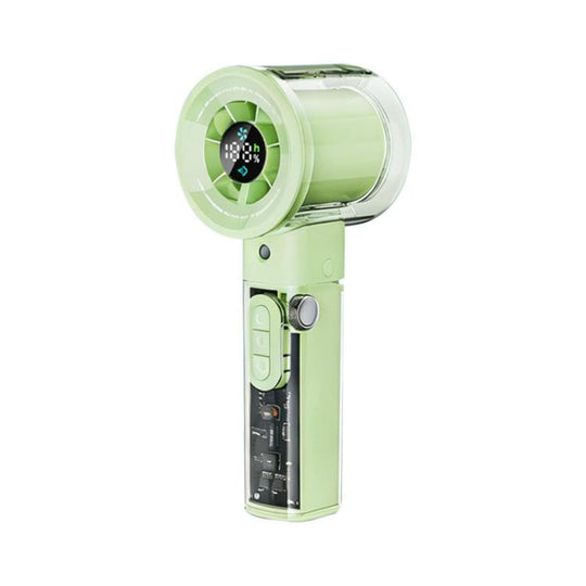 F3 High-speed Handheld Cooling Mini Fan with Stepless Speed Control(Green)