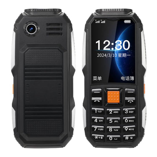 W2022 Rugged Phone, 1.77 inch, SC6531DA, Network: 2G, Dual SIM, BT, Torch(Black)