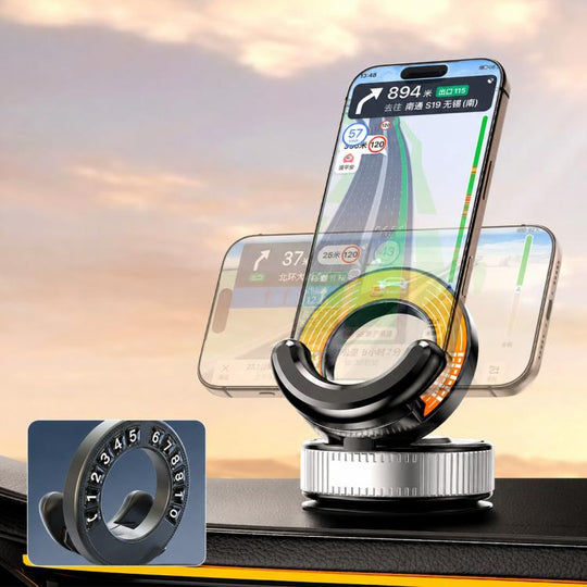 F9 Vacuum Suction Cup Phone Car Mount For Navigation Desktop Use, Style:Parking Number Plate(Orange)