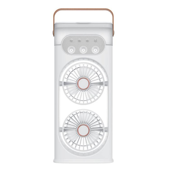 SL617 Dual-Head Humidifier Spray Cooling Fan(White)