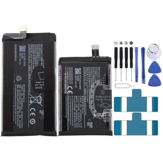 For vivo X Fold 2 V2266A 2400mAh B-Y6 B-Y7 Battery Set