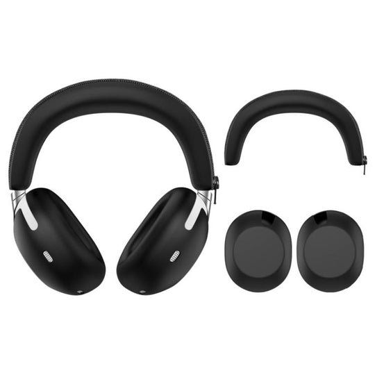 For Sony WH-1000XX Soft Silicone Over-Ear Headset Protective Case(Black)