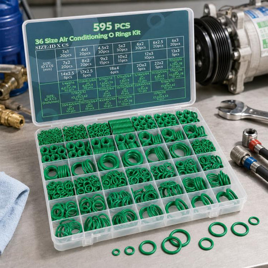 O-shaped Car Air conditioner Fixing Rubber Ring Tool Kit(595pcs)