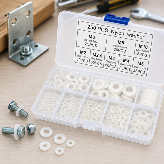 O-shaped Seal Fixing Ring Tool Kit 250 pcs /Set(White)