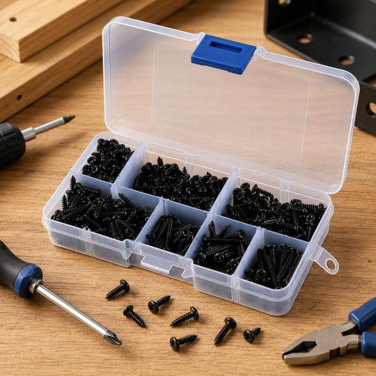 M3 Pan-head Phillips Self-tapping Screw 500 PCS /  Set(Black)