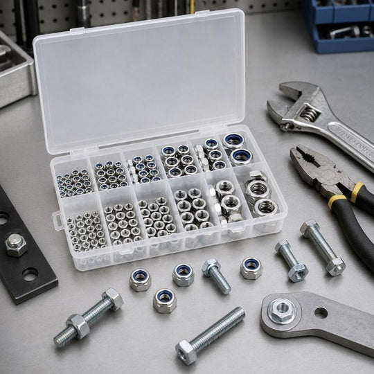 175PCS Lock Nuts and Hexagonal Nut Plug Set, Specification:M8