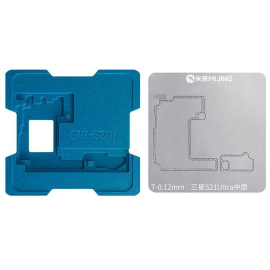 MIJING Z23 Middle-Level Tin-Planting BGA Reballing Platform Set For Galaxy S21 Ultra 5G