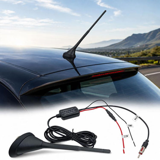 Car MP3 Radio Antenna FM Amplifier Signal Booster 88-108MHz D Version