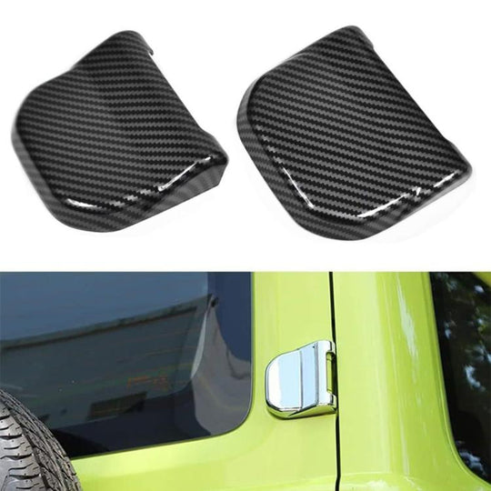 Door Hinges Protective Cover for JIMNY JB64 / JB74(Carbon Fiber Texture)