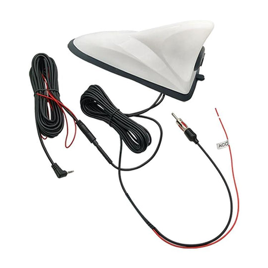 Car Shark Fin AHD Camera Radio Antenna Active Receiver(White)