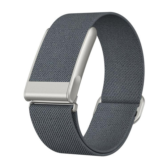 For WHOOP 5.0 Electrocardiogram Slide Clasp Elastic Nylon Watch Band(Grey)