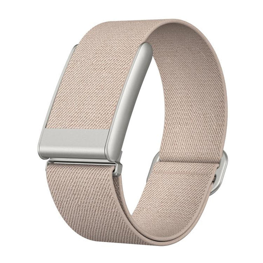 For WHOOP 5.0 Regular Slide Clasp Elastic Nylon Watch Band(Khaki)