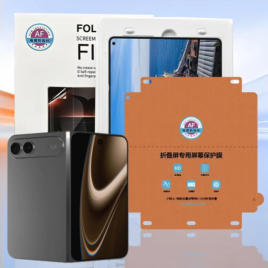 For iPhone Duo Foldable Phone Inner Screen HD Soft Protector Hydrogel Film with Positioner
