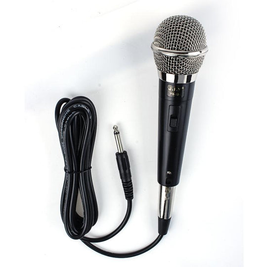 YS-226 Separate Wired Dynamic Microphone, Specification:6.35mm(Black Silver)