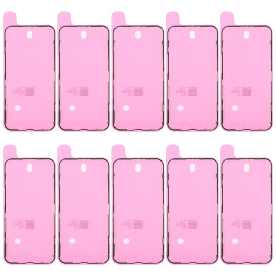 For iPhone 14 10pcs OEM LCD Frame Bezel Waterproof Adhesive Gasket, Airtightness Test Compatible