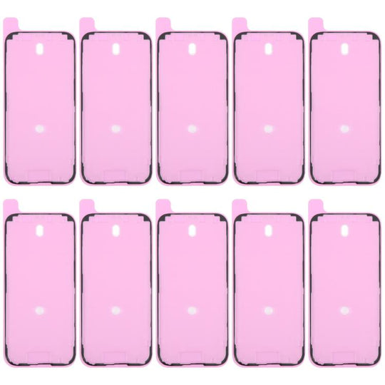 For iPhone 16 Pro 10pcs OEM LCD Frame Bezel Waterproof Adhesive Gasket, Airtightness Test Compatible