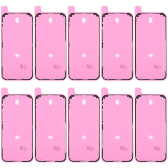 For iPhone 17 10pcs OEM LCD Frame Bezel Waterproof Adhesive Gasket, Airtightness Test Compatible