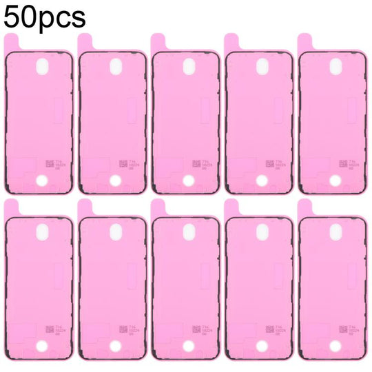 For iPhone 12 50pcs OEM LCD Frame Bezel Waterproof Adhesive Gasket, Airtightness Test Compatible