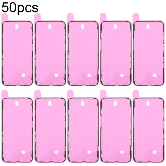 For iPhone 13 50pcs OEM LCD Frame Bezel Waterproof Adhesive Gasket, Airtightness Test Compatible